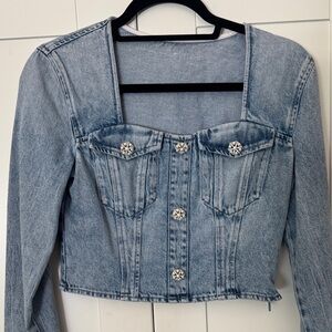 Miss Sixty Denim Long Sleeve Women's Top